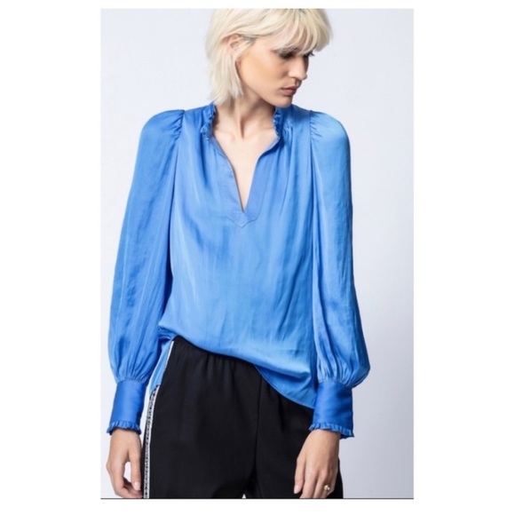Zadig & Voltaire Titu Satin Blouse. - Picture 1 of 7